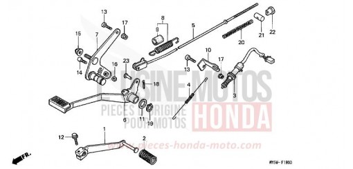 PEDALE (1) CB500T di 1996